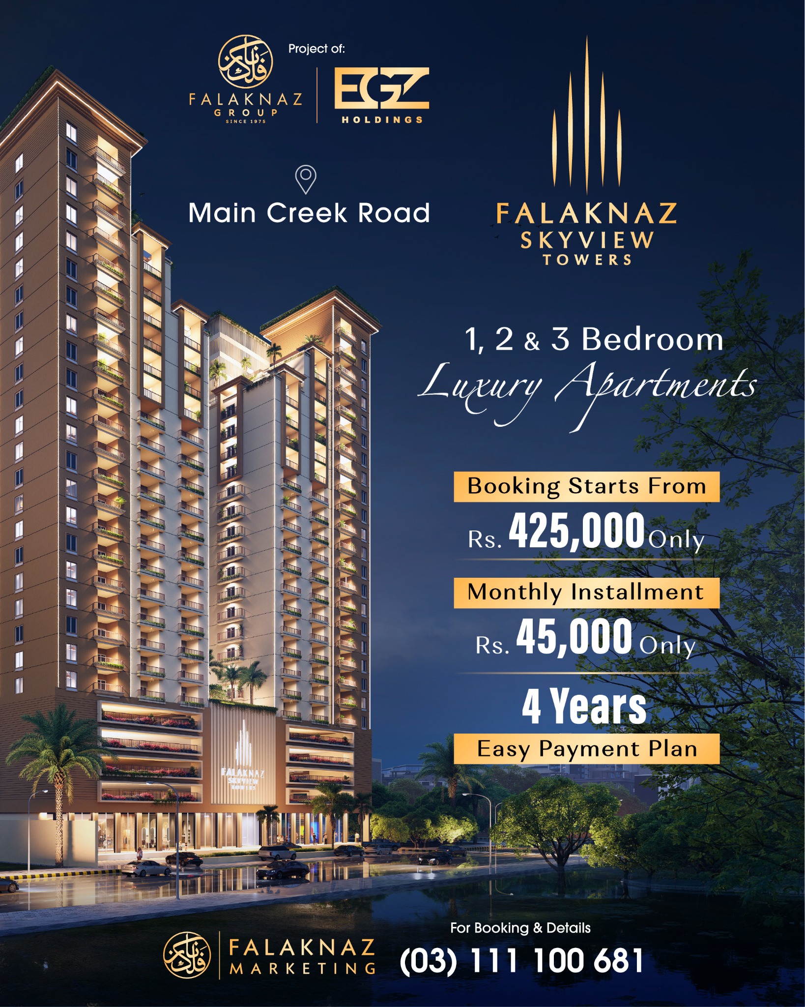 Falaknaz Group Facebook ad: Exclusive Discount, Book Today