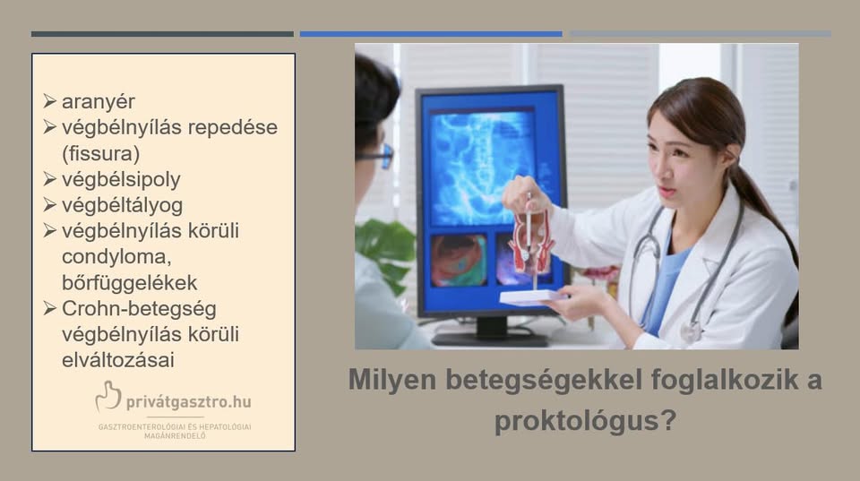 Privátgasztro.hu Facebook ad: Proktológusok: Egyetemi klinikán dolgozó, laparoscopos…