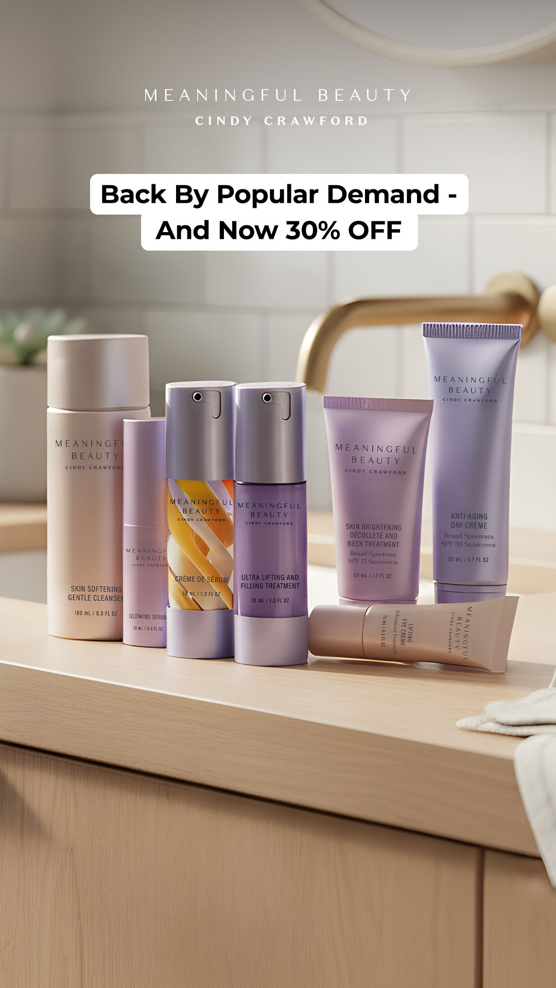 Meaningful Beauty Facebook ad