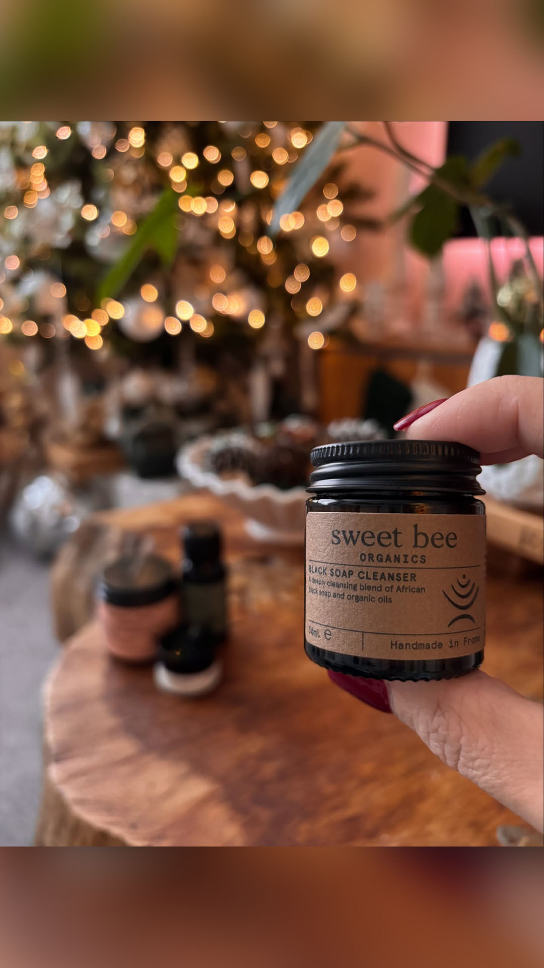 Sweet Bee Organics Facebook ad