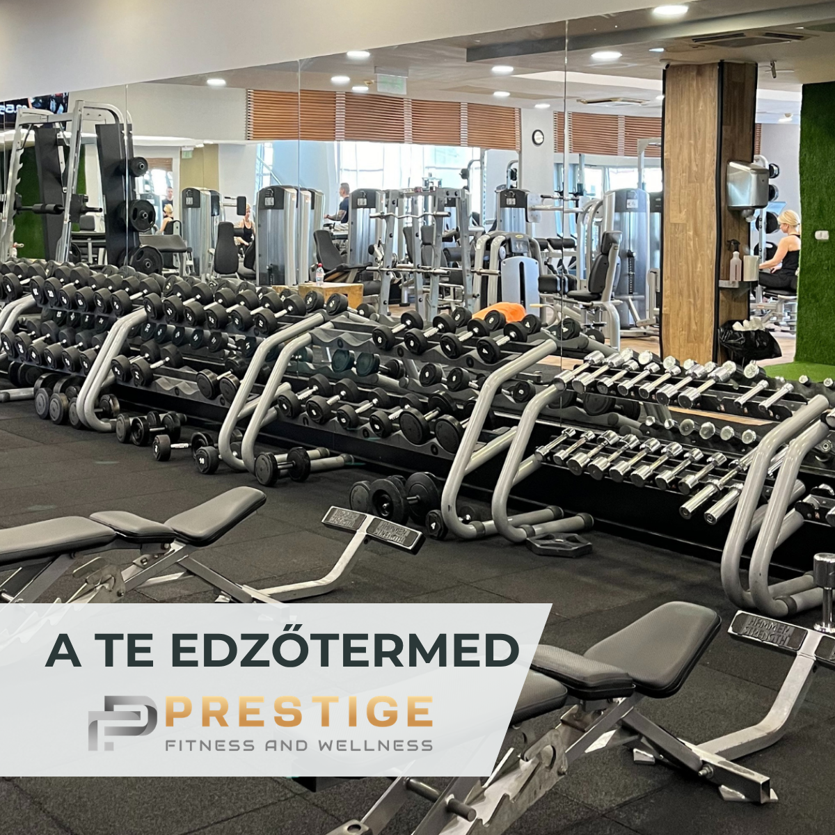 Prestige - Fitness and Wellness Facebook ad: Egy hely, ahol önmagad lehetsz, mozgás közben is!