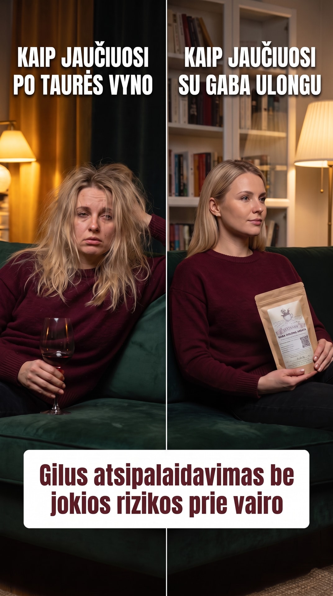Tea Haven Facebook ad: Atrask rytus be pagirių.