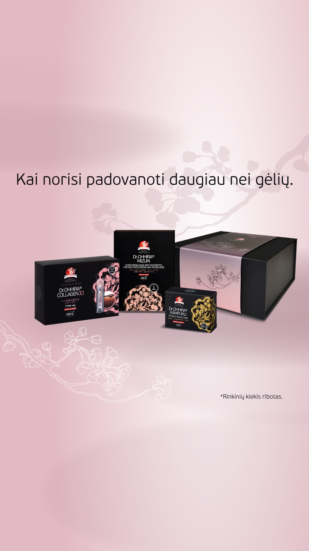 Dr.OHHIRA japoniški produktai Facebook ad: Dovana, kuri lepina iš vidaus ir išorės