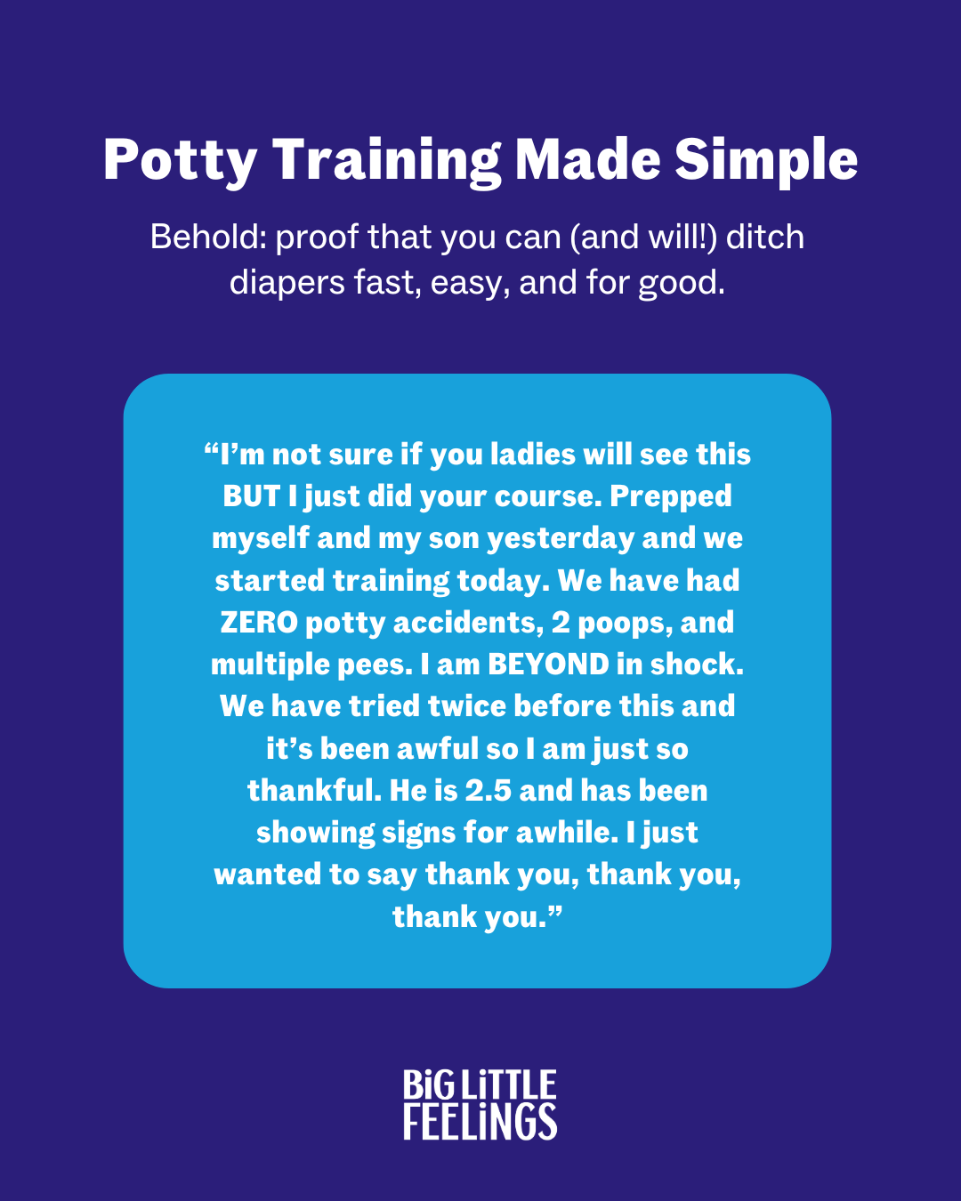 Big Little Feelings Facebook ad