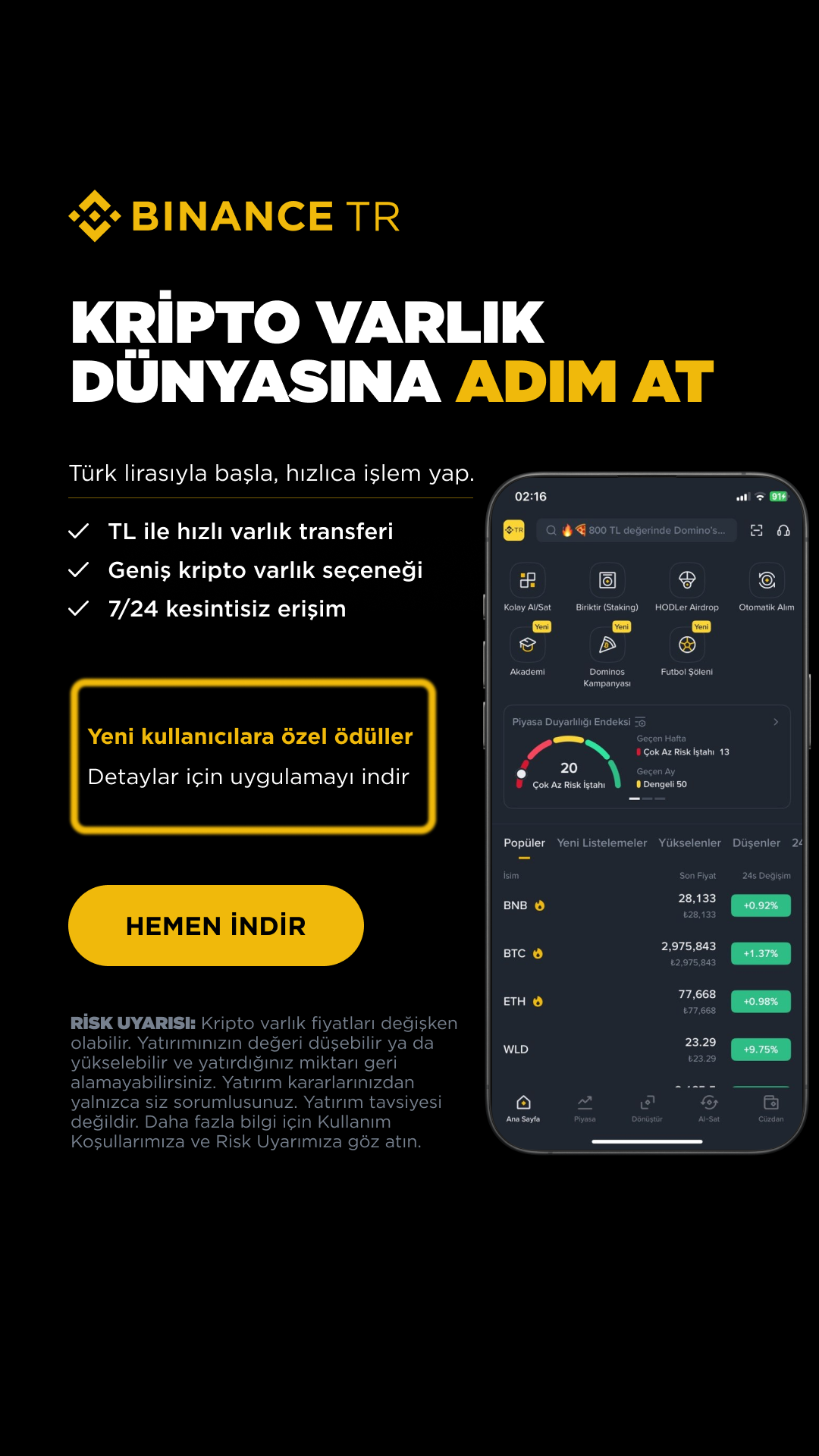 Binance TR Facebook ad