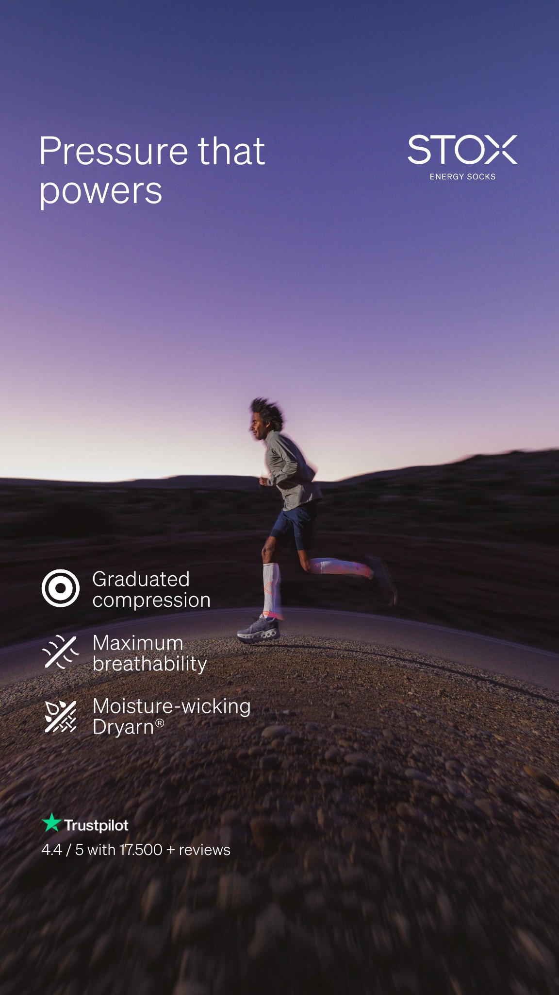 STOX Energy Socks Facebook ad