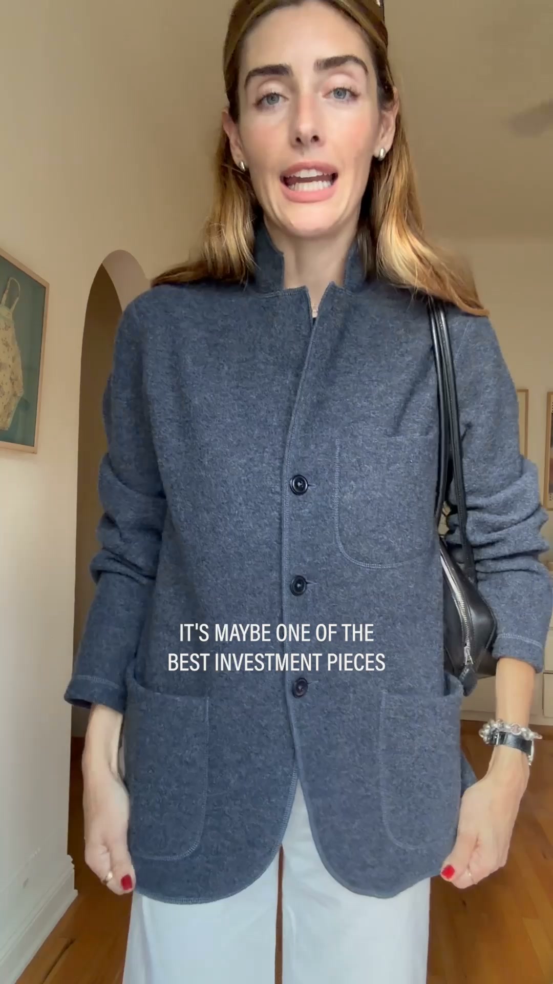 Buck Mason Women's Facebook ad: Felted Wool Chore Coat
