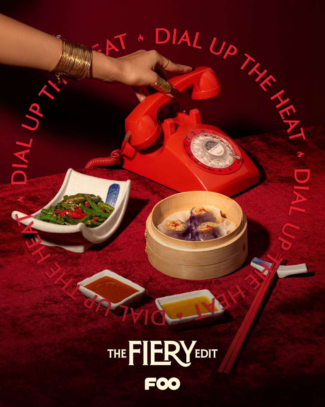 Foo India Facebook ad: Dial up the heat.