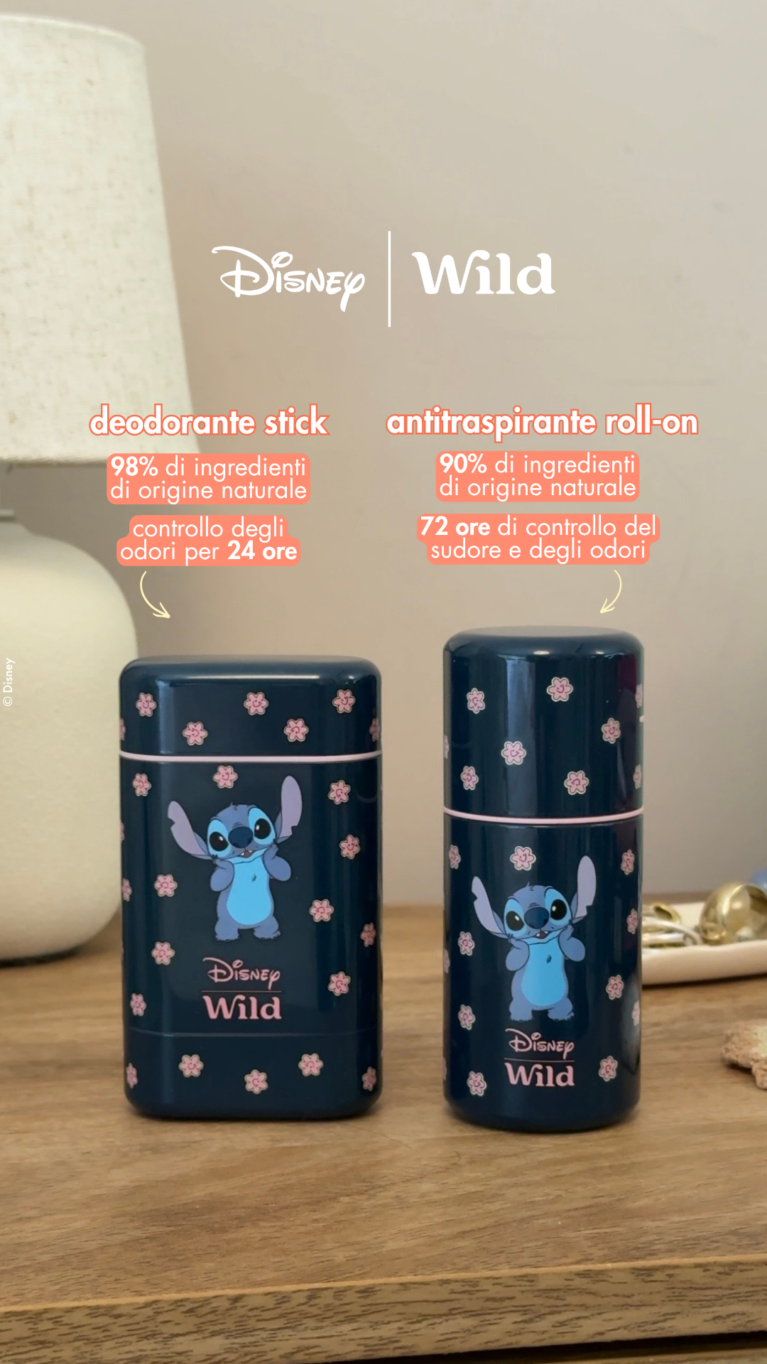 Wild Facebook ad: Contenitori Disney iconici. 100% Wild.