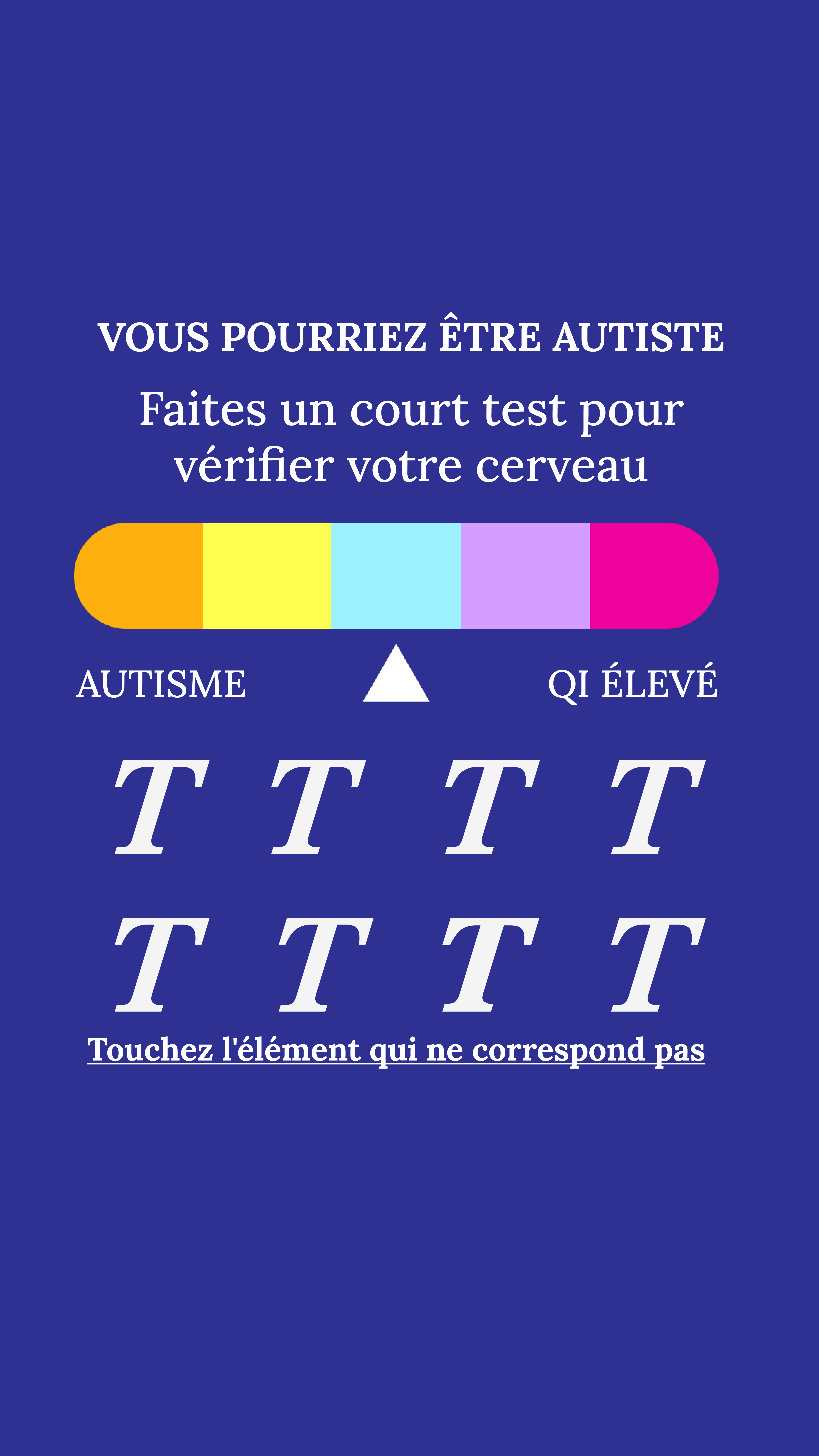International IQ test Facebook ad