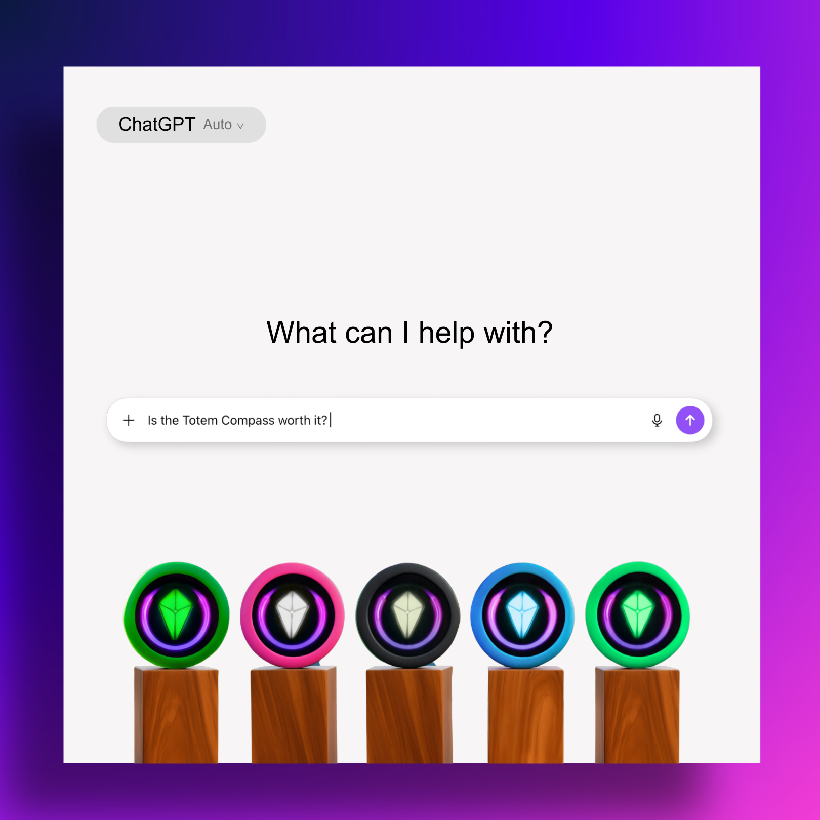 Totem Labs Facebook ad: We put the Totem Compass in front of…