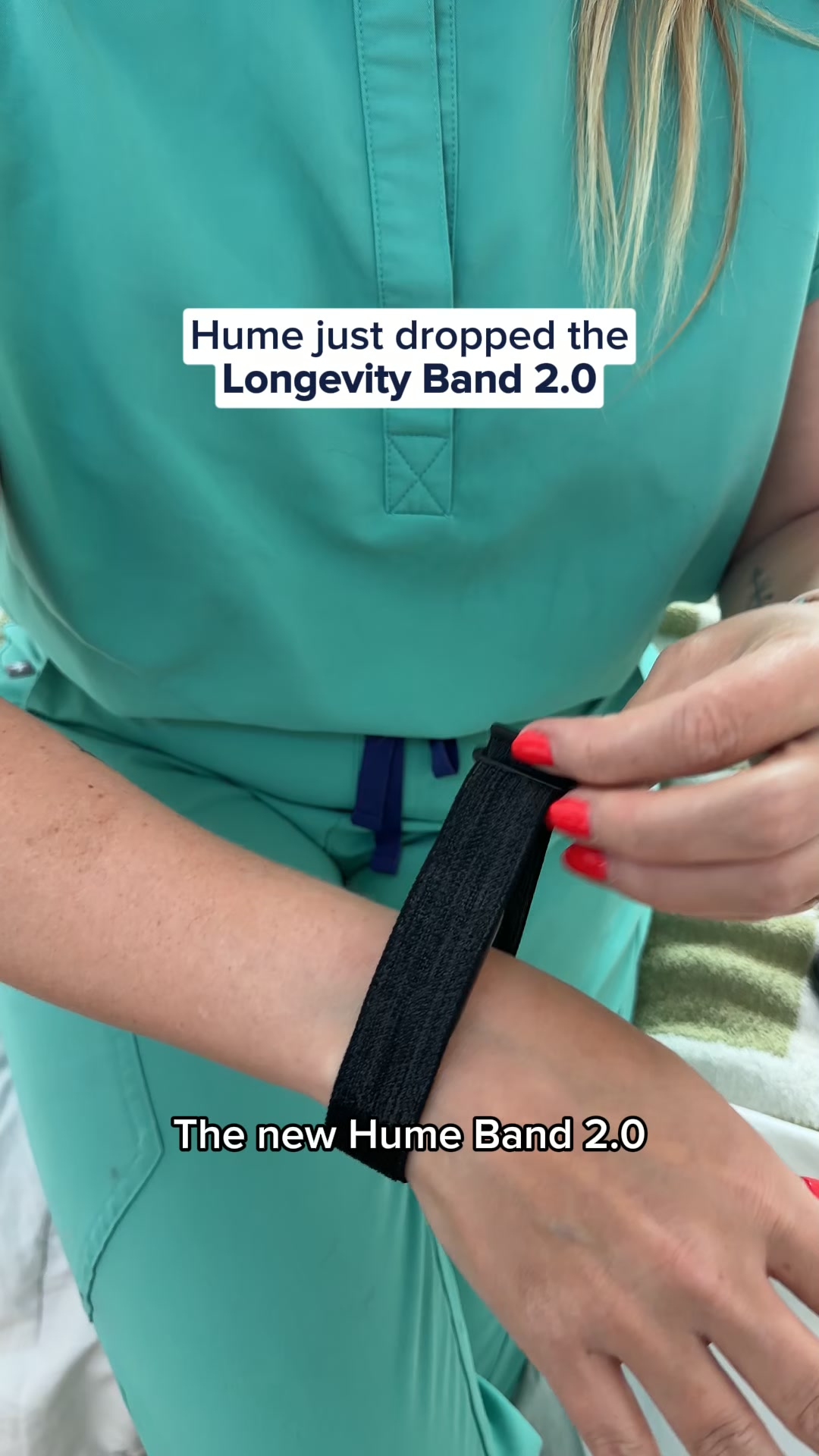 The Wellness Dashboard Facebook ad: Hume Band 2.0: Data Meets Direction