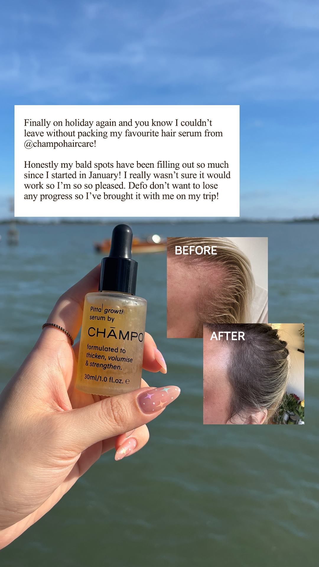 Chāmpo Haircare Facebook ad