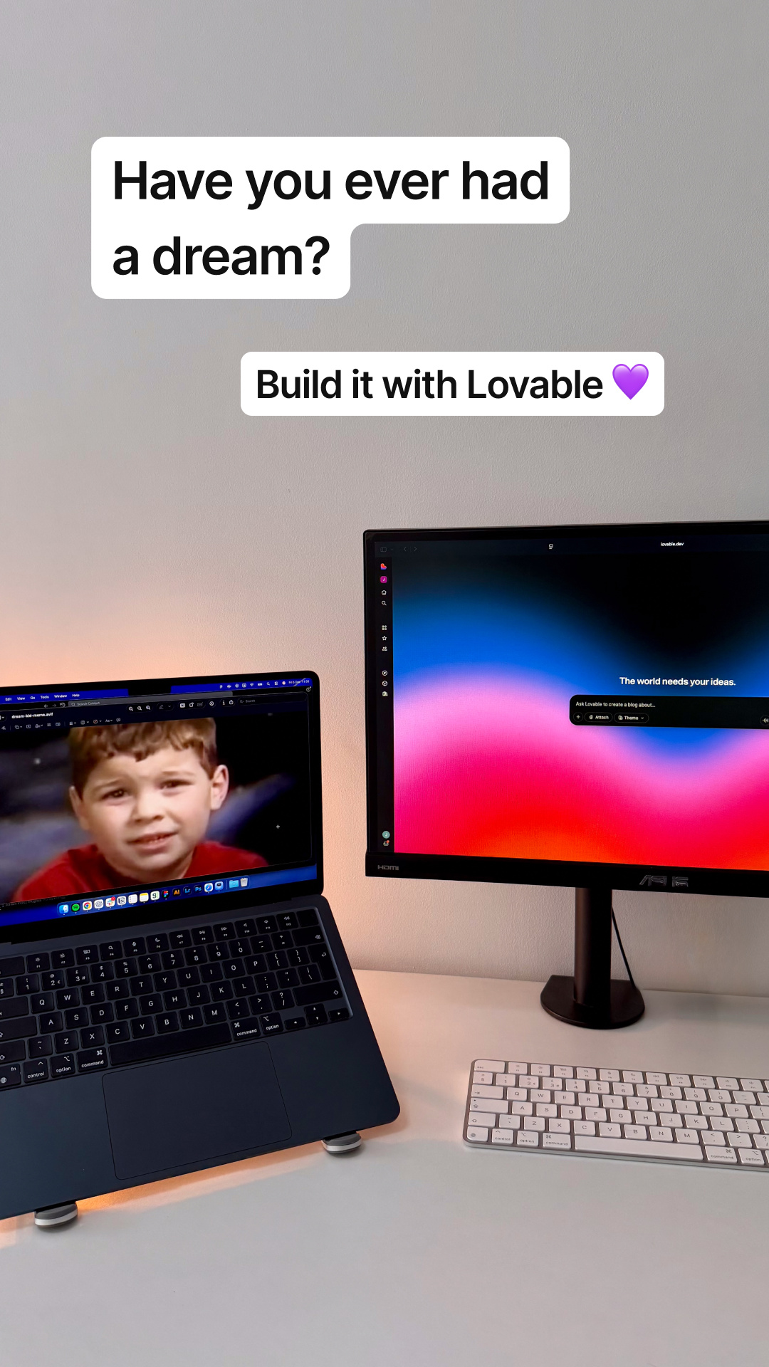 Lovable.dev Facebook ad