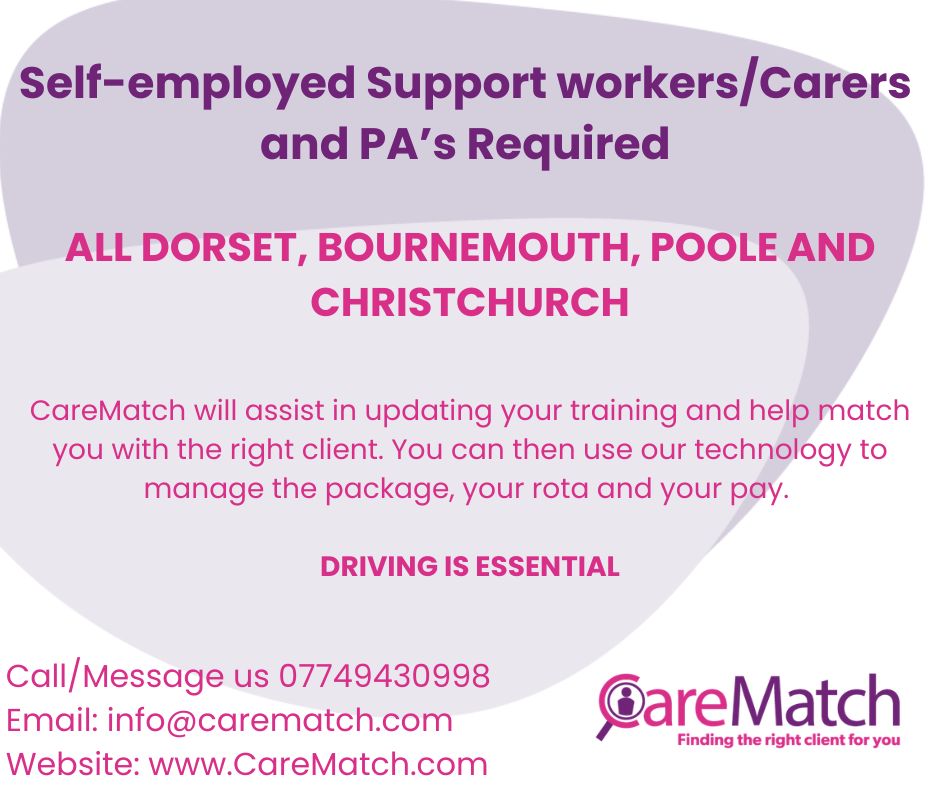CareMatch Carers Facebook ad: Self-Employed Carers