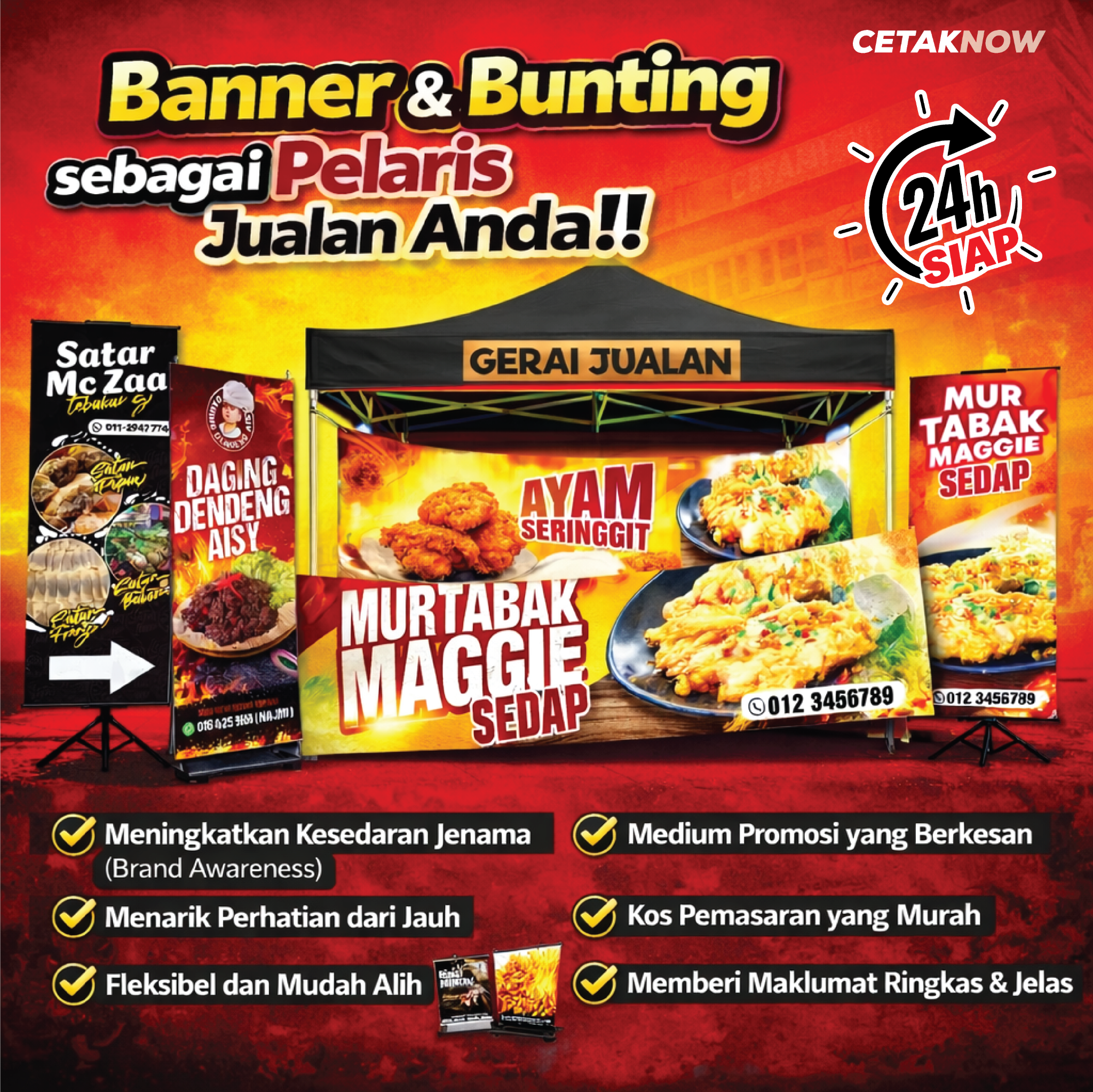 Kilang Cetak Terengganu Facebook ad: ORDER SEKARANG!