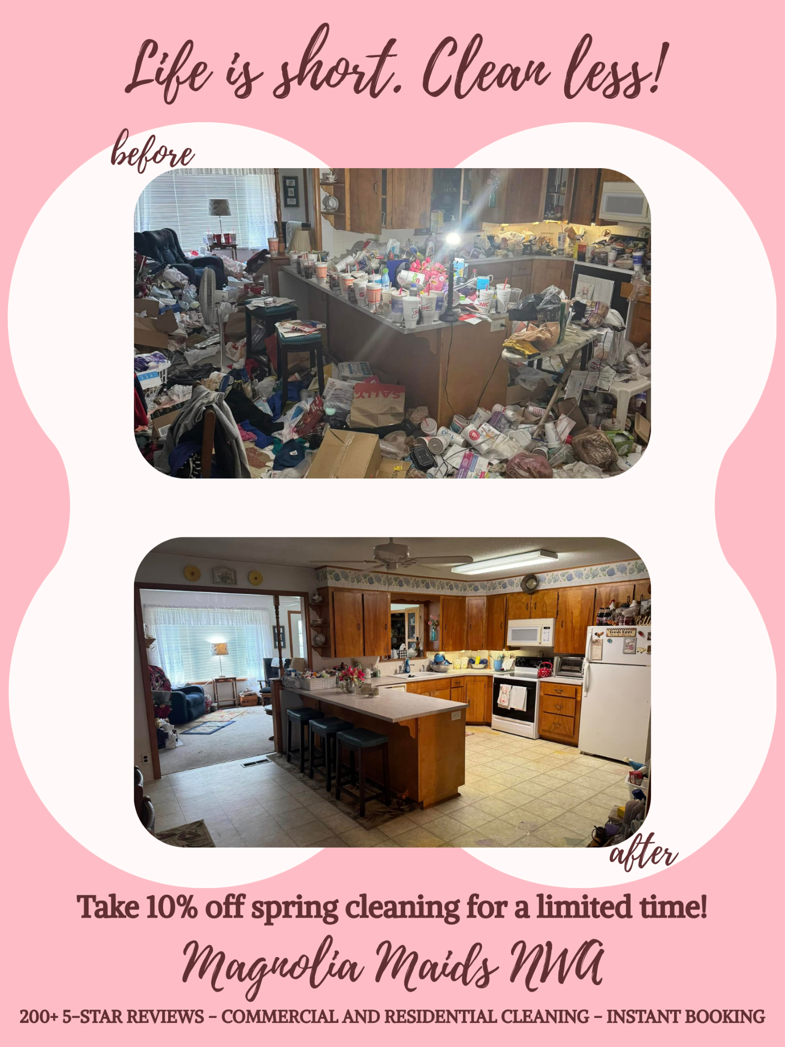 Magnolia Maids NWA LLC Facebook ad