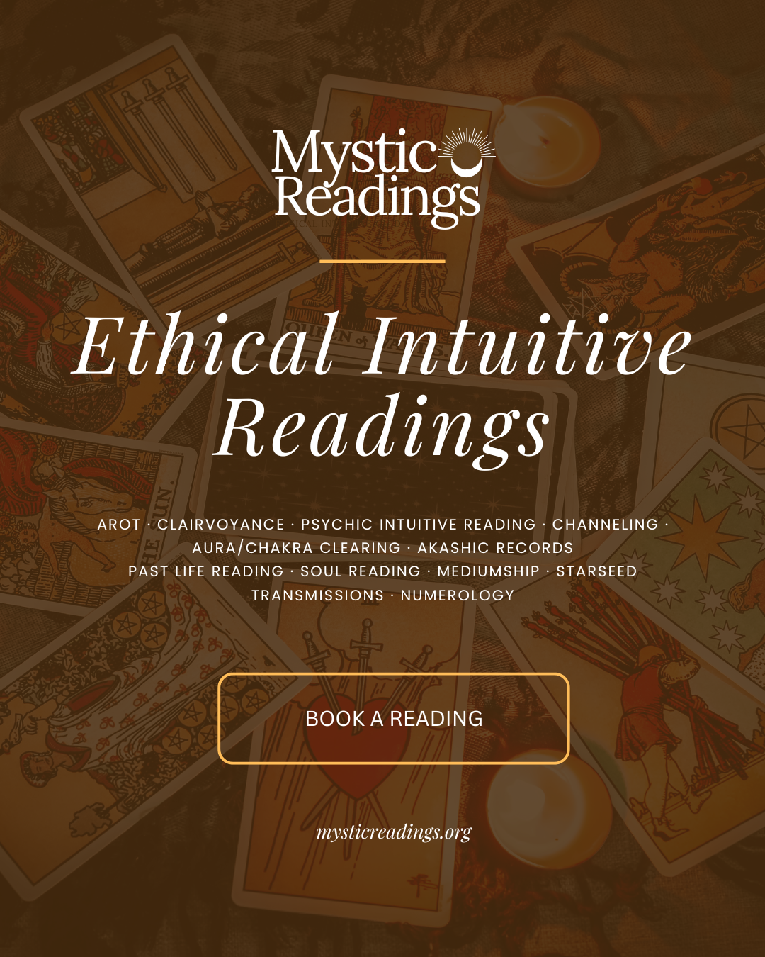Mystic Readings: Ethical Intuitive Readings Facebook ad from May 4, 2026