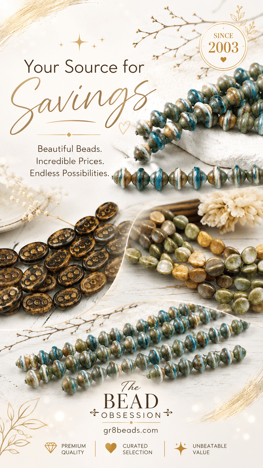 The Bead Obsession Facebook ad