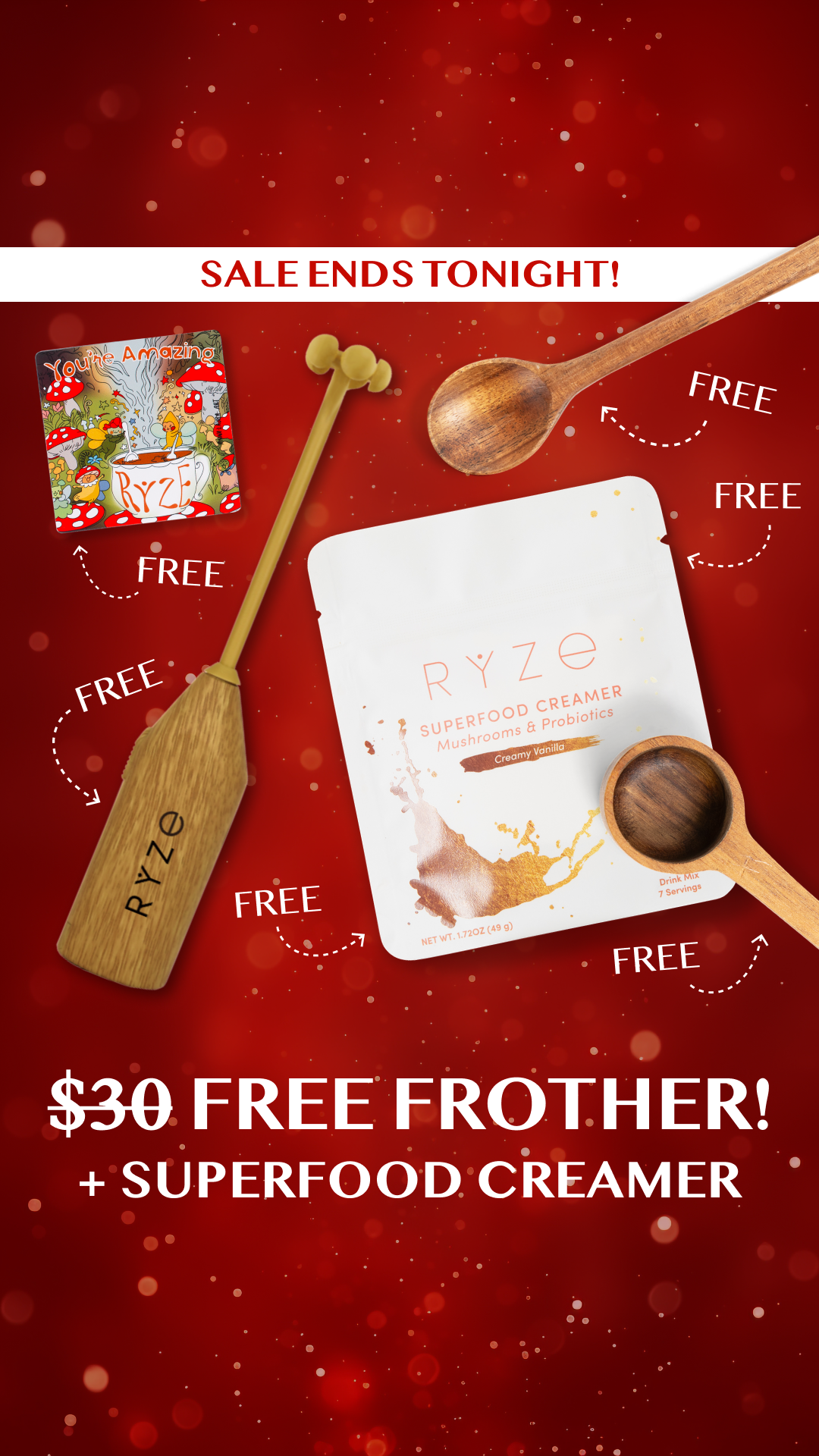 RYZE Superfoods Facebook ad
