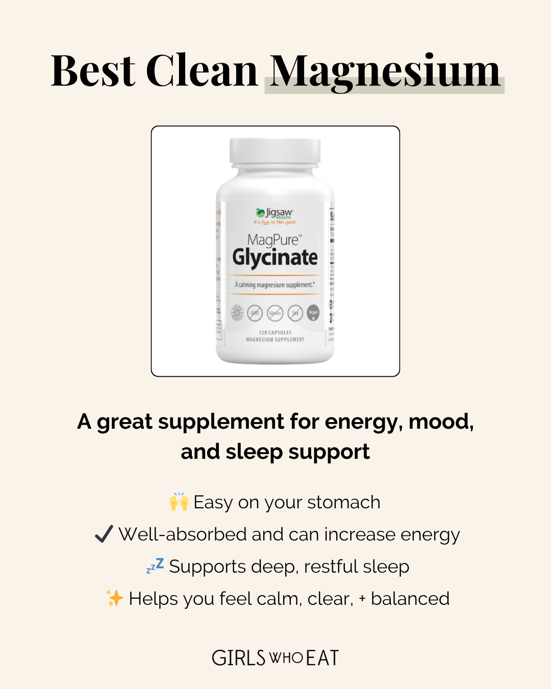 GIRLS WHO EAT Facebook ad: If you’ve been searching for a clean magnesium…