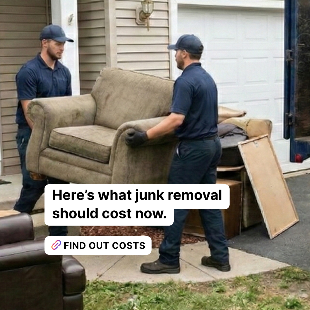 Angi Facebook ad: Junk Removal Costs 101