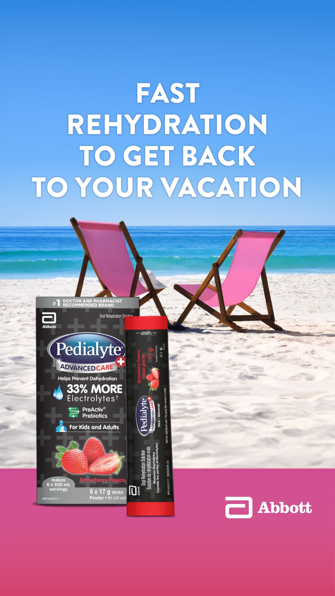 Pedialyte Canada Facebook ad