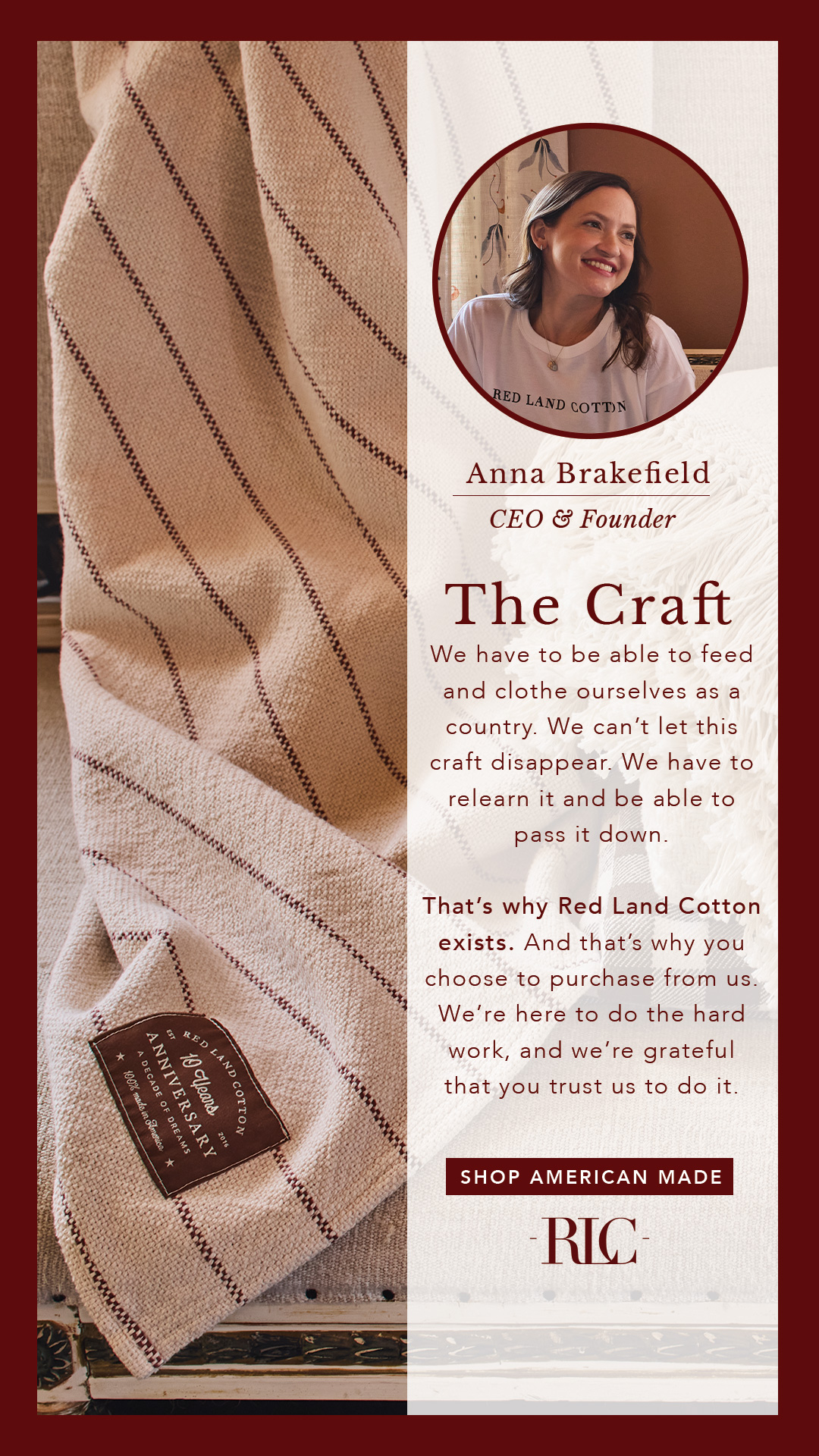 Red Land Cotton Facebook ad