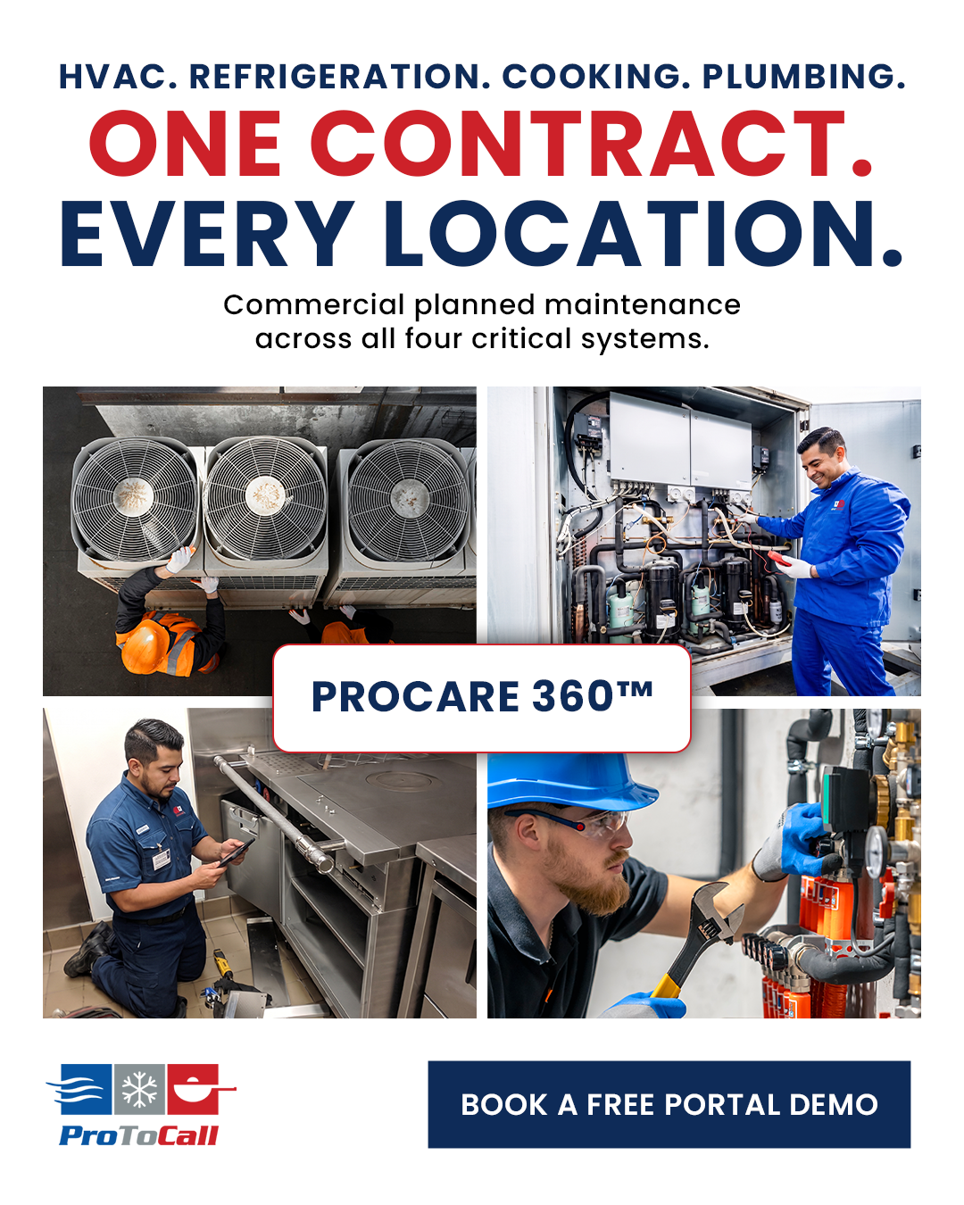 ProToCall LLC Facebook ad: Every Asset. Every Location. One Dashboard.