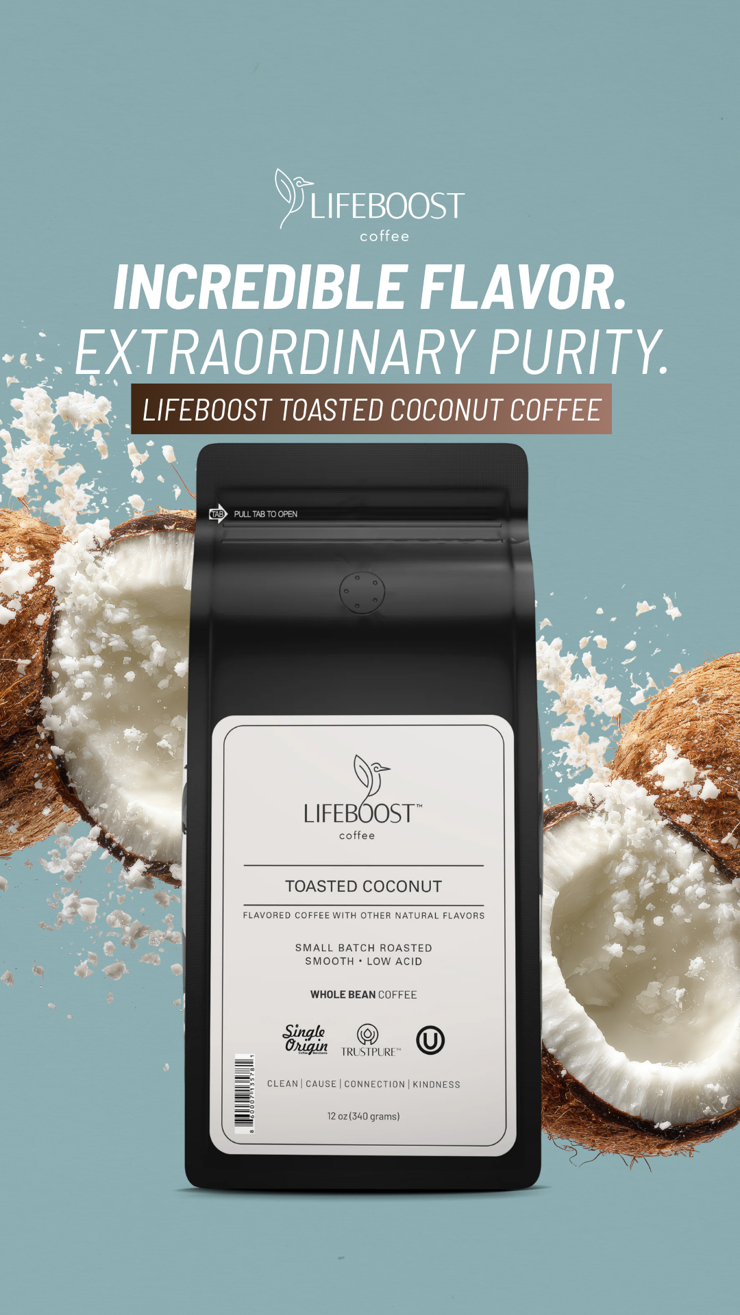 Lifeboost Coffee Facebook ad