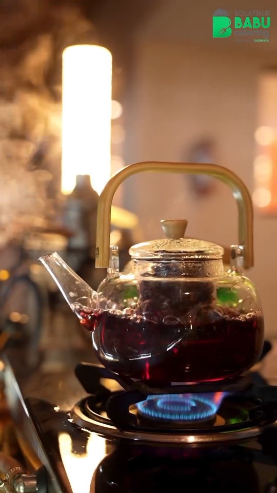 Babu Catering Facebook ad: Our Arabian Tea is brewed with aromatic spices…