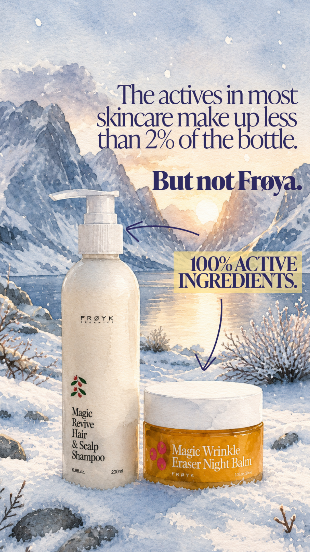 Frøya Organics Facebook ad