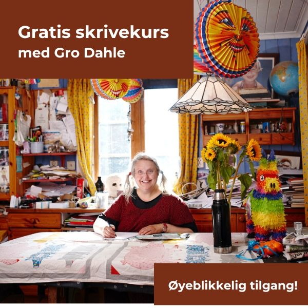 Forfatterskolen Facebook ad: Gratiskurset ligger kun ute i en tidsbegrenset periode…