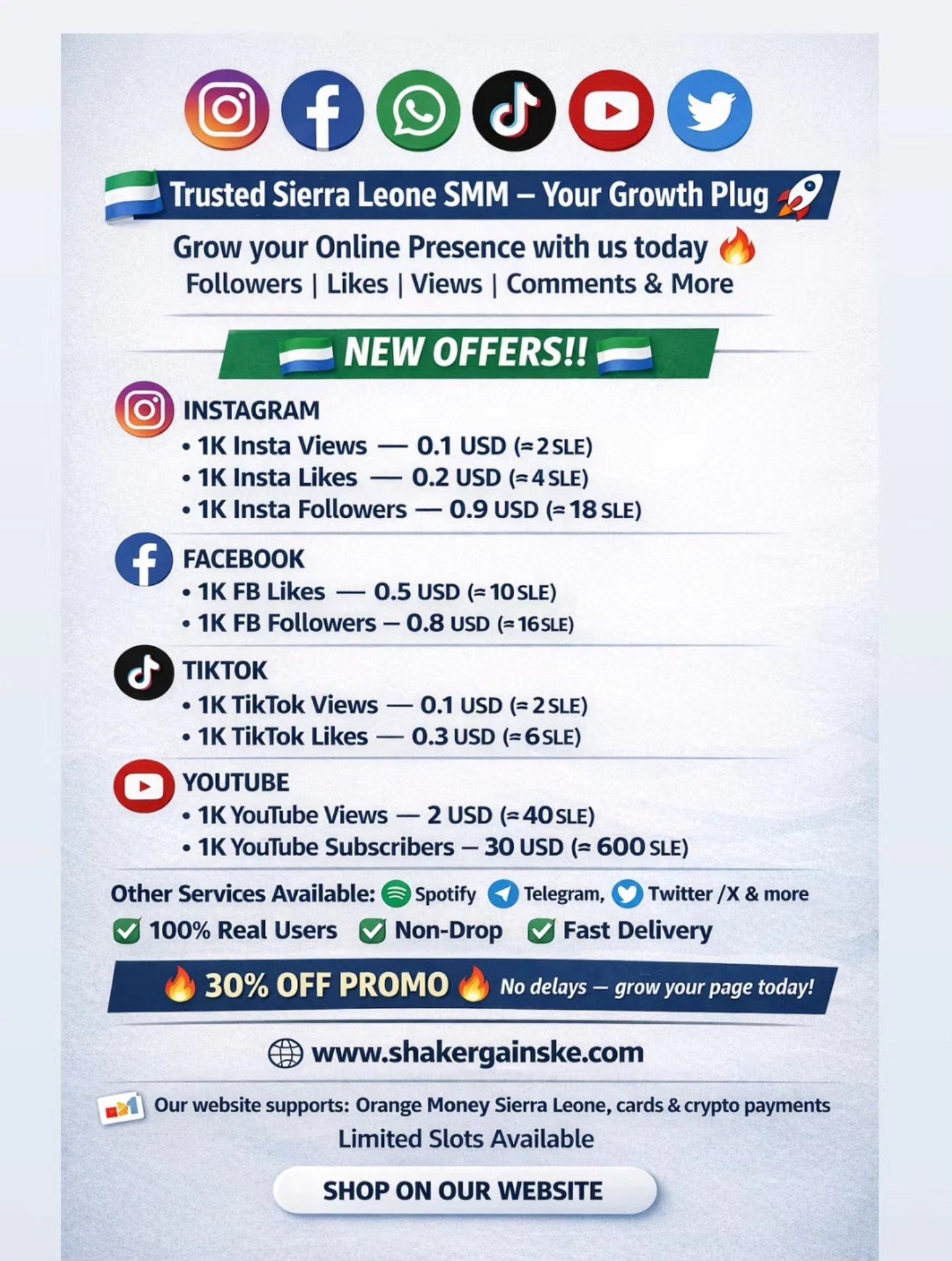 Shaker SMM Panel Facebook ad