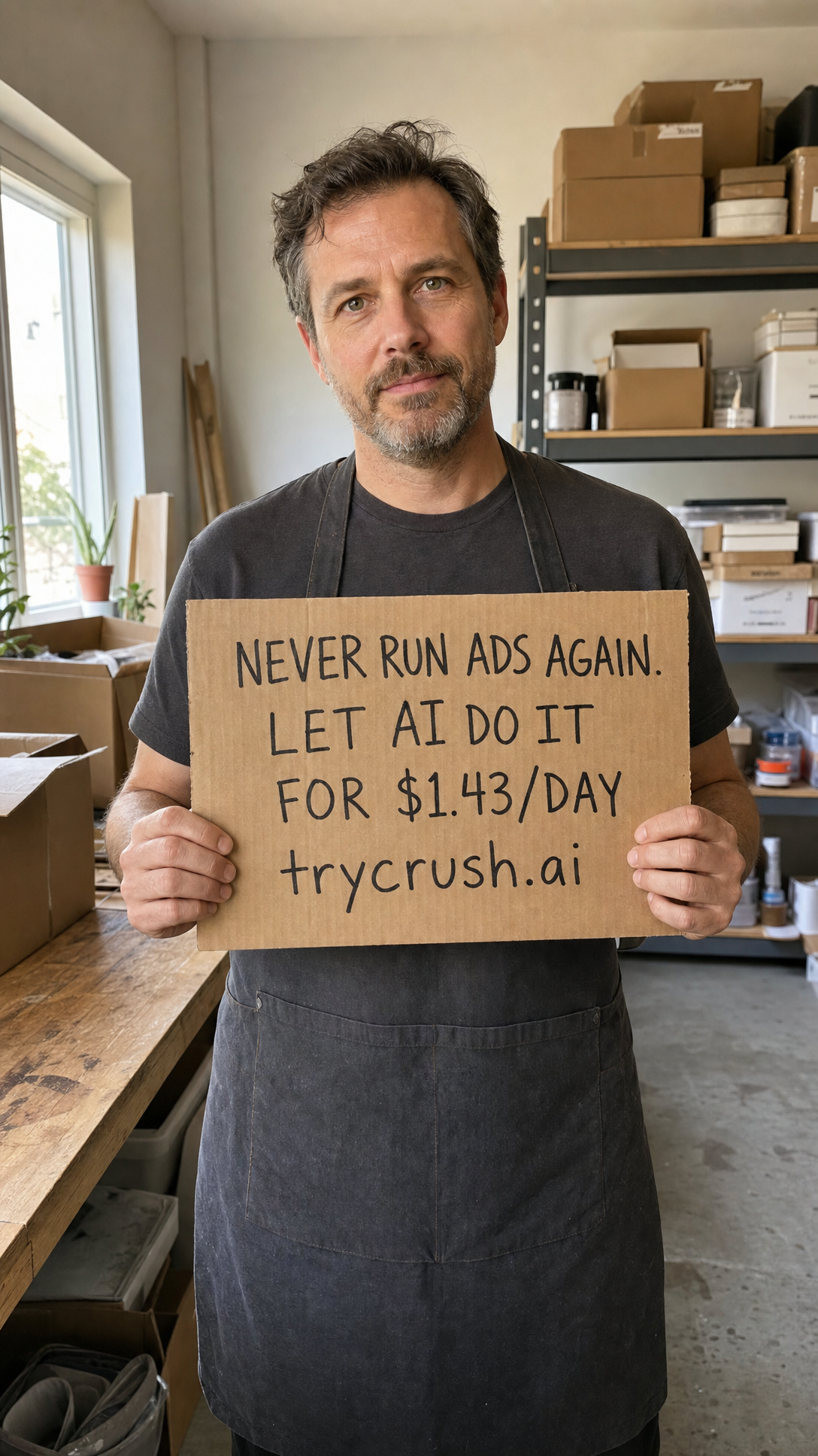 trycrush.ai Facebook ad