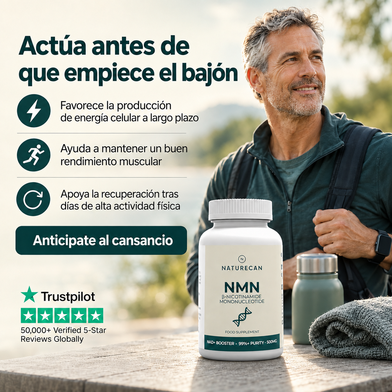 Naturecan España Facebook ad: Crea tu protocolo ideal para un envejecimiento saludable