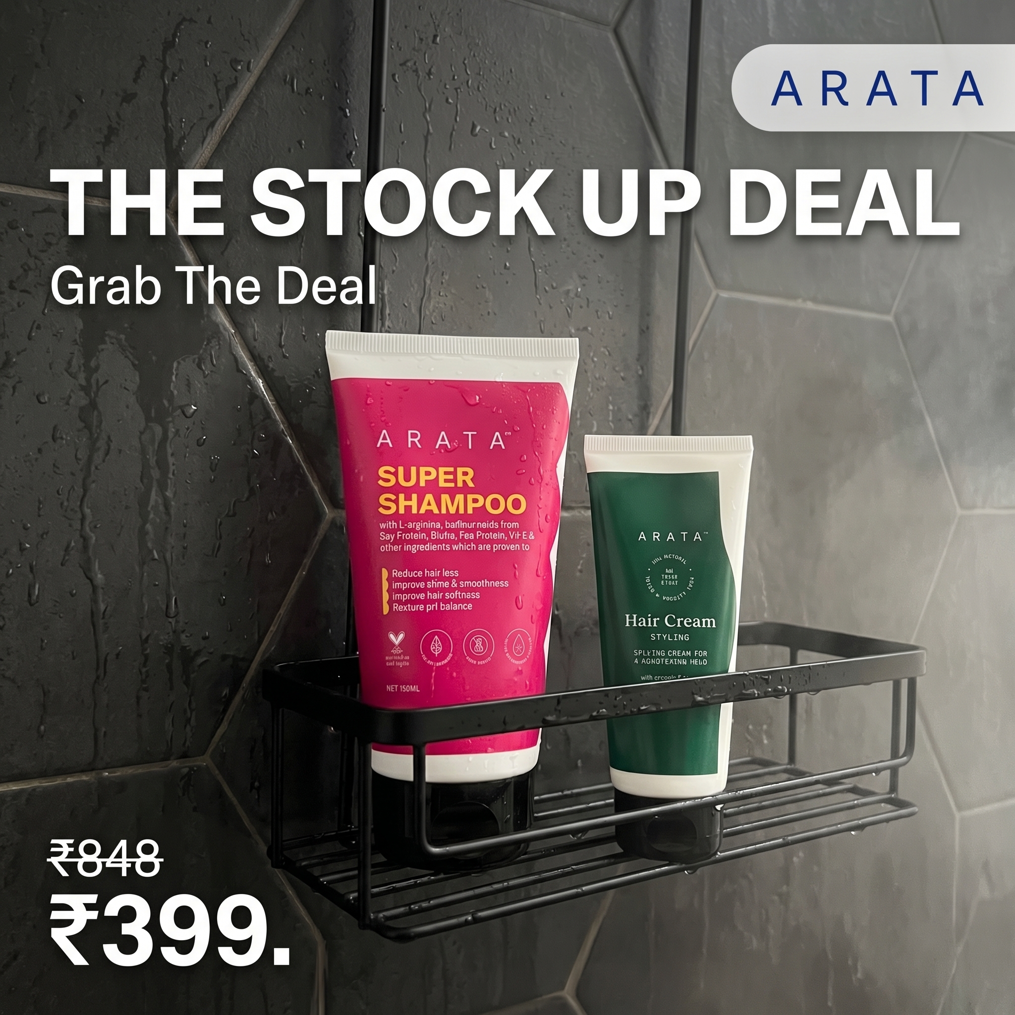 Arata Clearance Sale Facebook ad: Clean + Style in One Combo