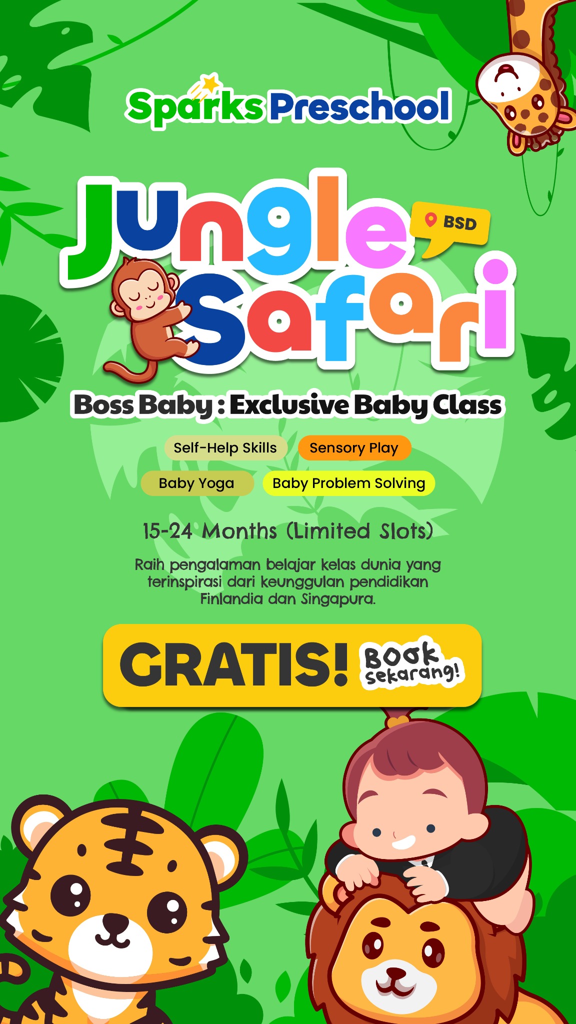 Sparks Preschool Facebook ad