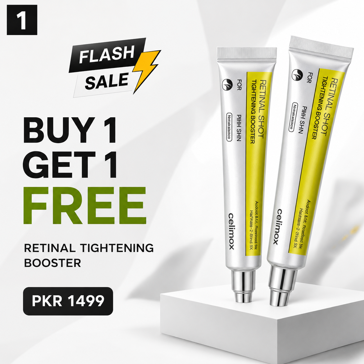 GlowEra Beauty Facebook ad: Get 2 Retinal Tightening Boosters For Rs.1499
