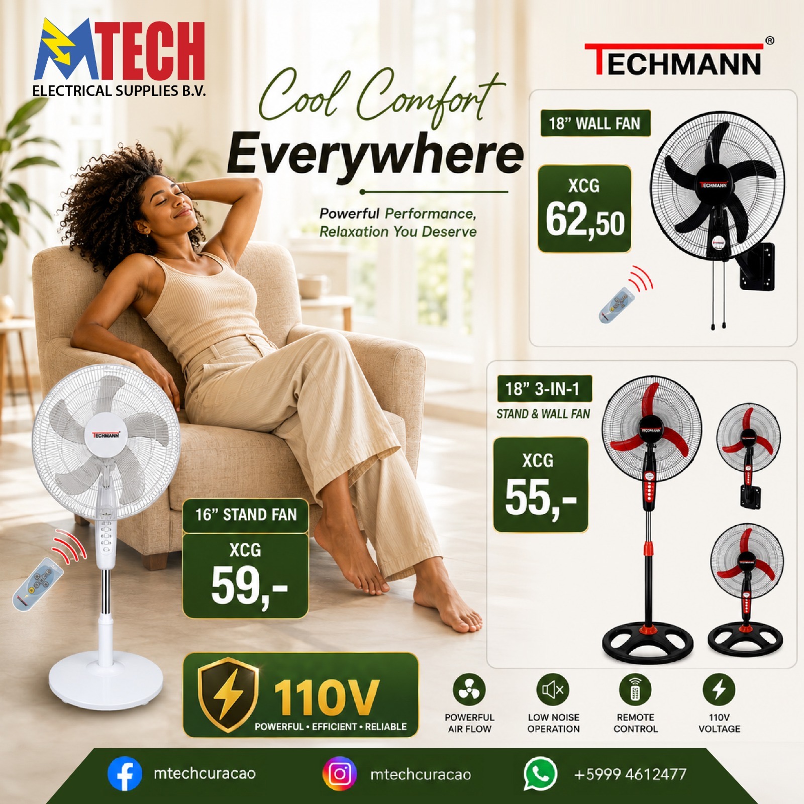 Mtech Electrical Supplies Curaçao Facebook ad