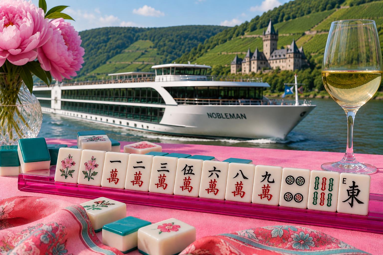 Teeming River Cruises Facebook ad: Mahjong on the Moselle ~ Teeming's First Ever…