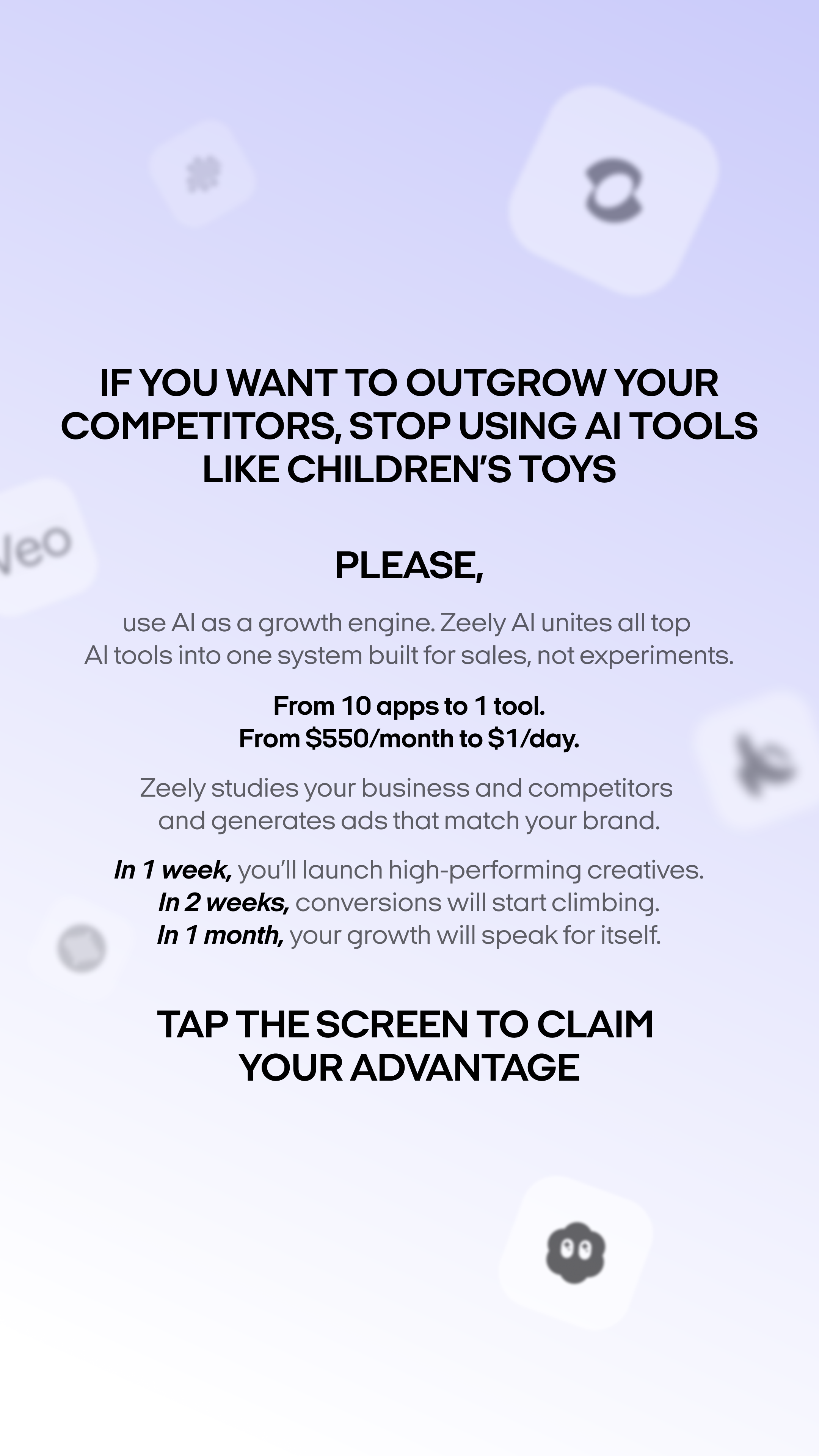 Zeely Facebook ad
