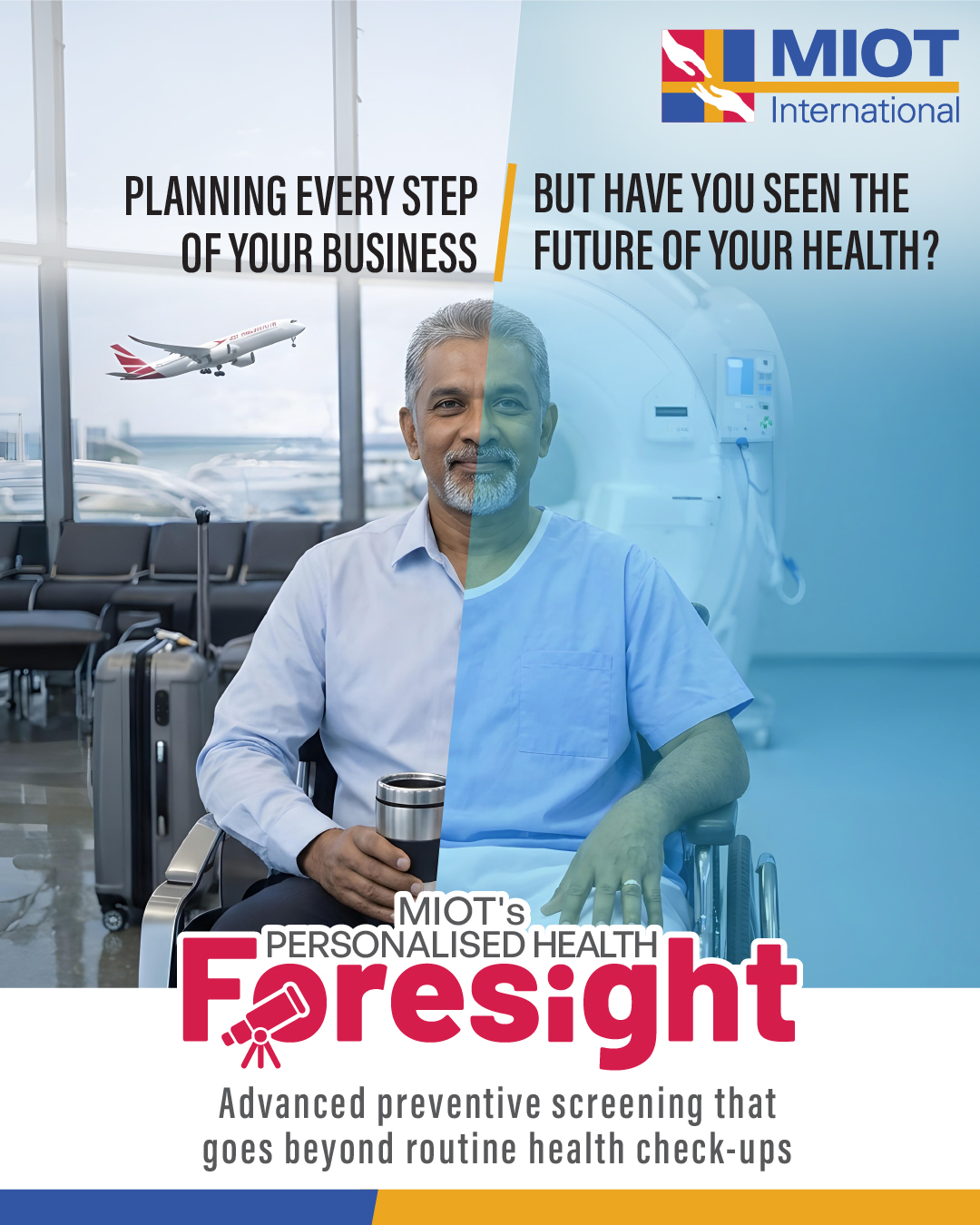 MIOT International Facebook ad: What if we could identify your future health…