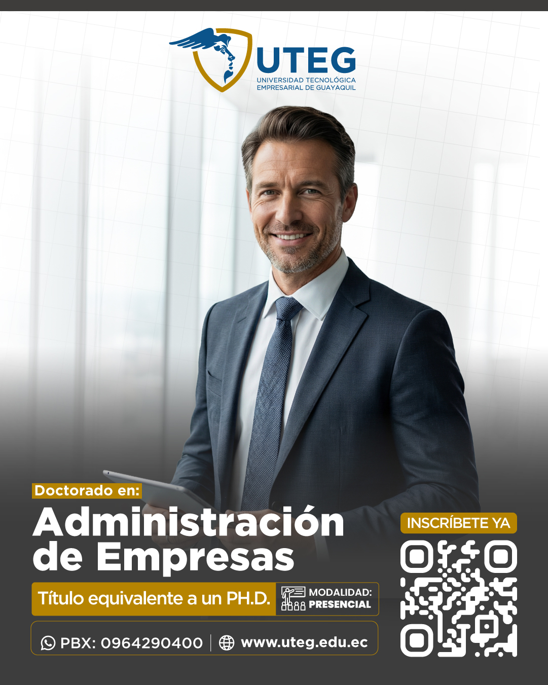 Universidad Tecnológica Empresarial de Guayaquil (UTEG) Facebook ad: Solicitud Información Doctorado | Universidad Tecnológica…