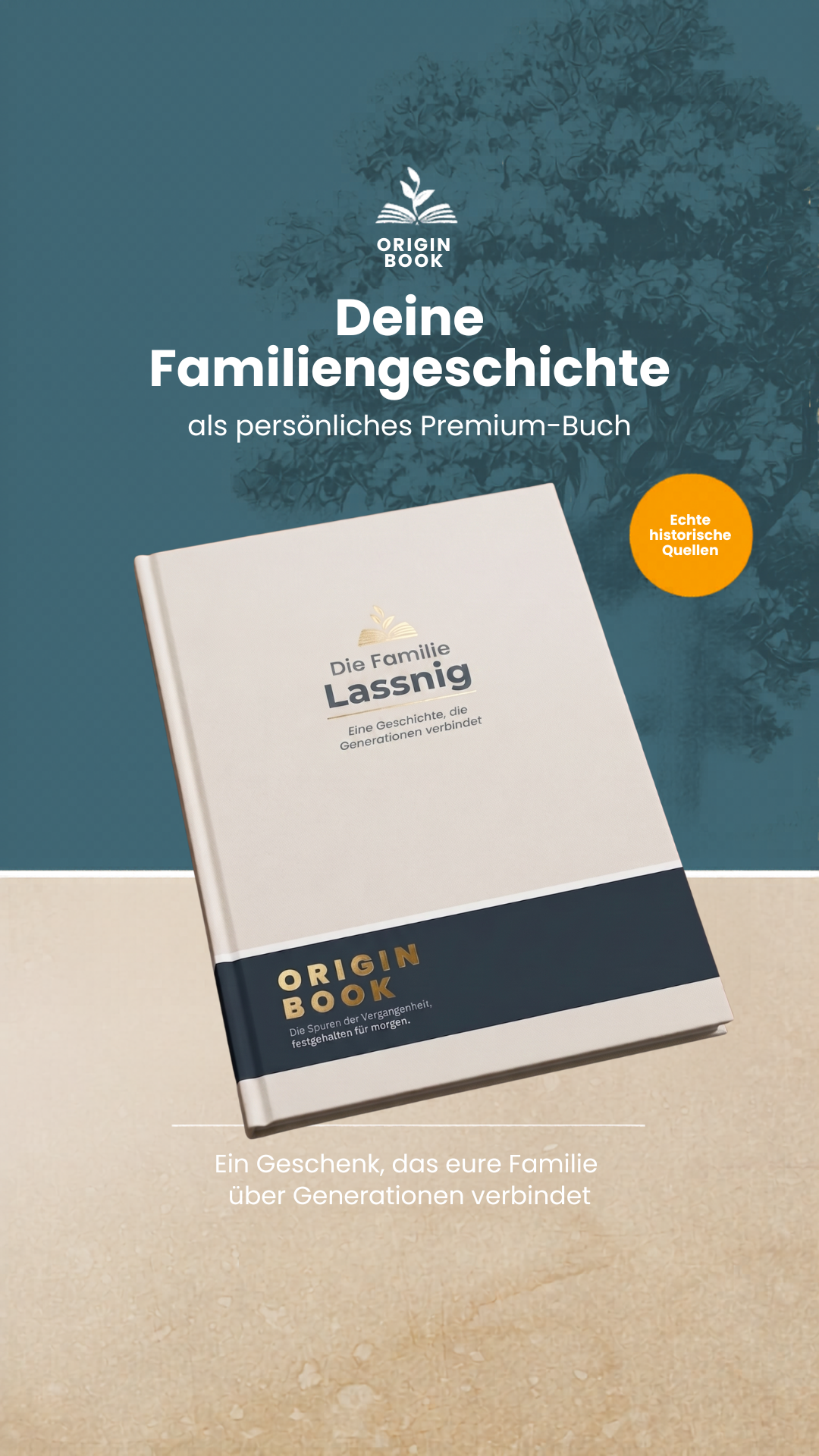 Originbook Facebook ad