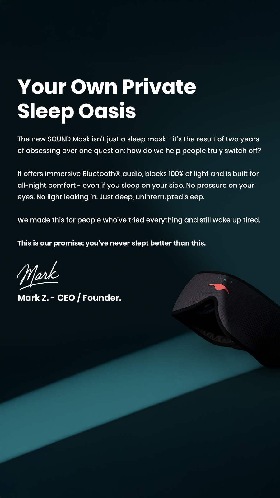 Manta Sleep Facebook ad