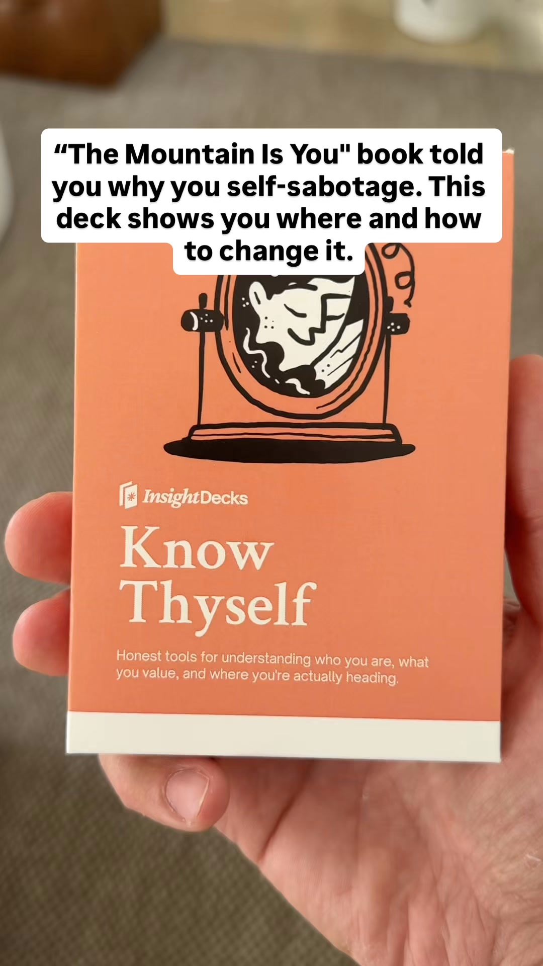 Insight Decks Facebook ad: Know Thyself Card Deck