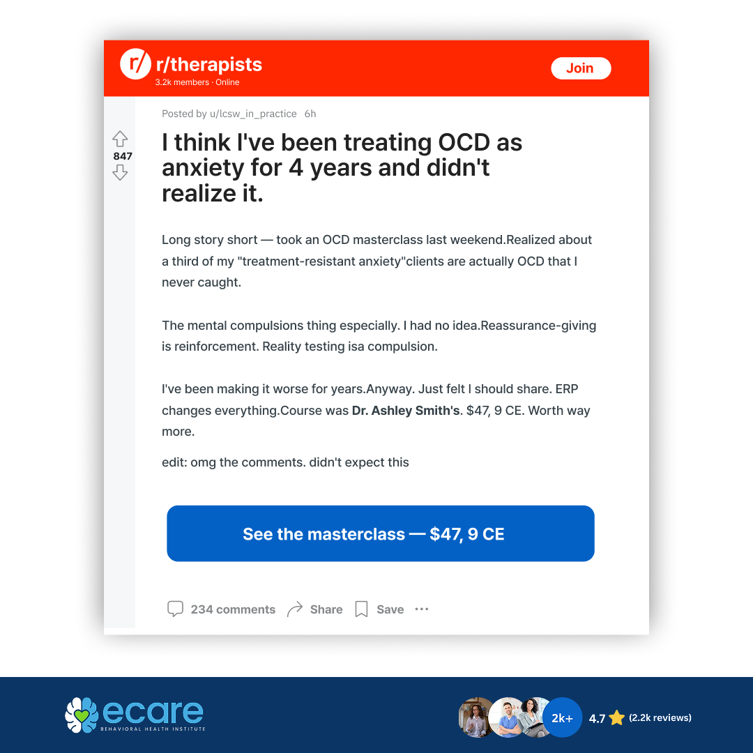 eCare Behavioral Health Institute Facebook ad