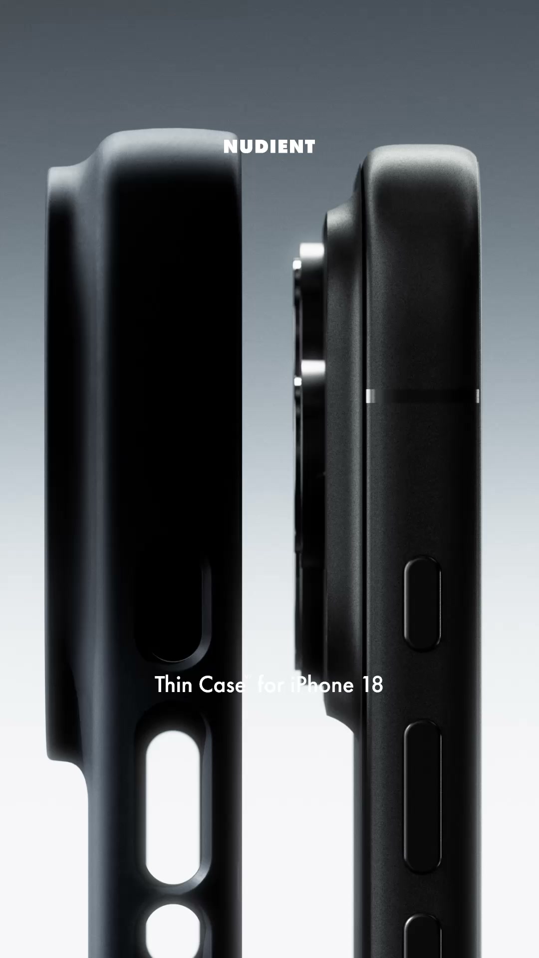 Nudient Facebook ad: iPhone 18 cases, available now