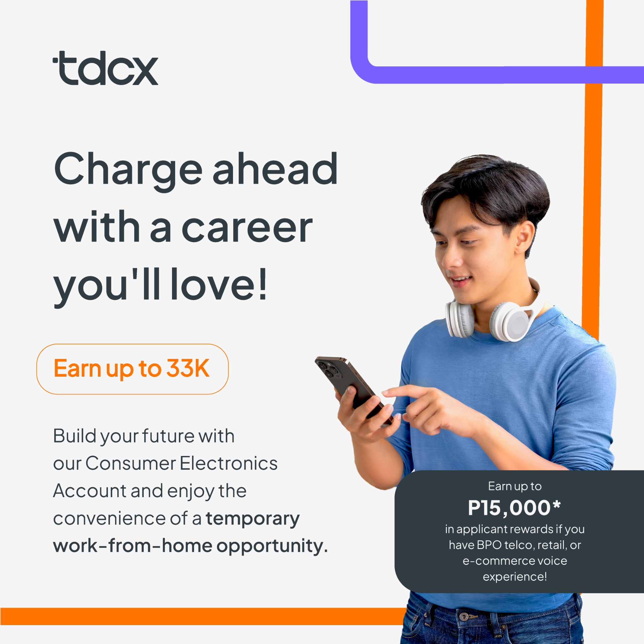 TDCX Philippines Facebook ad: Work At Home* | Technical Support | Cebu